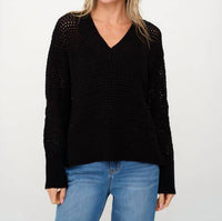 Six/Fifty - Cameron Crochet Sweater Top