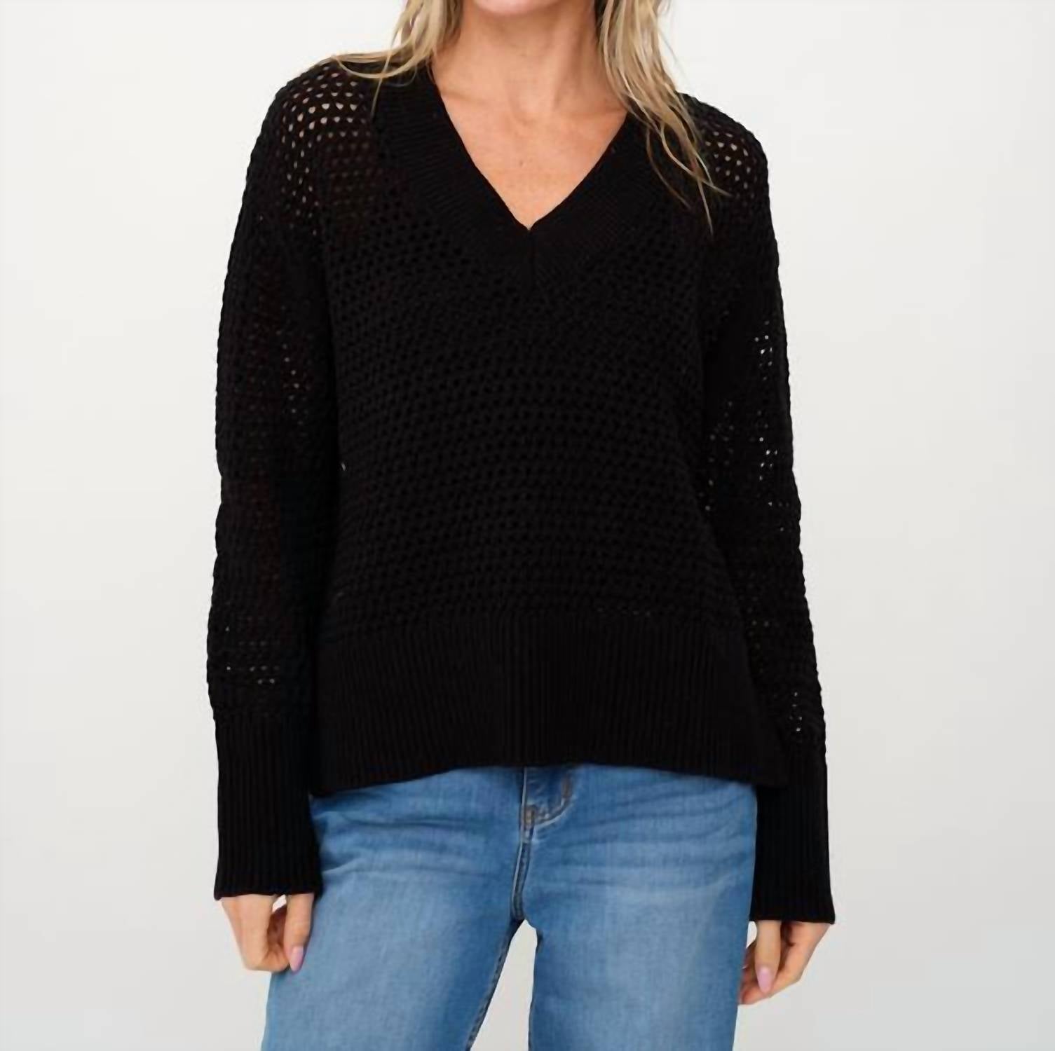 Six/Fifty - Cameron Crochet Sweater Top