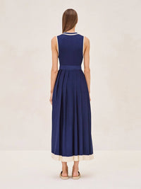 ALEXIS Ciele Midi Dress in marine blue - women's dress - alternate view