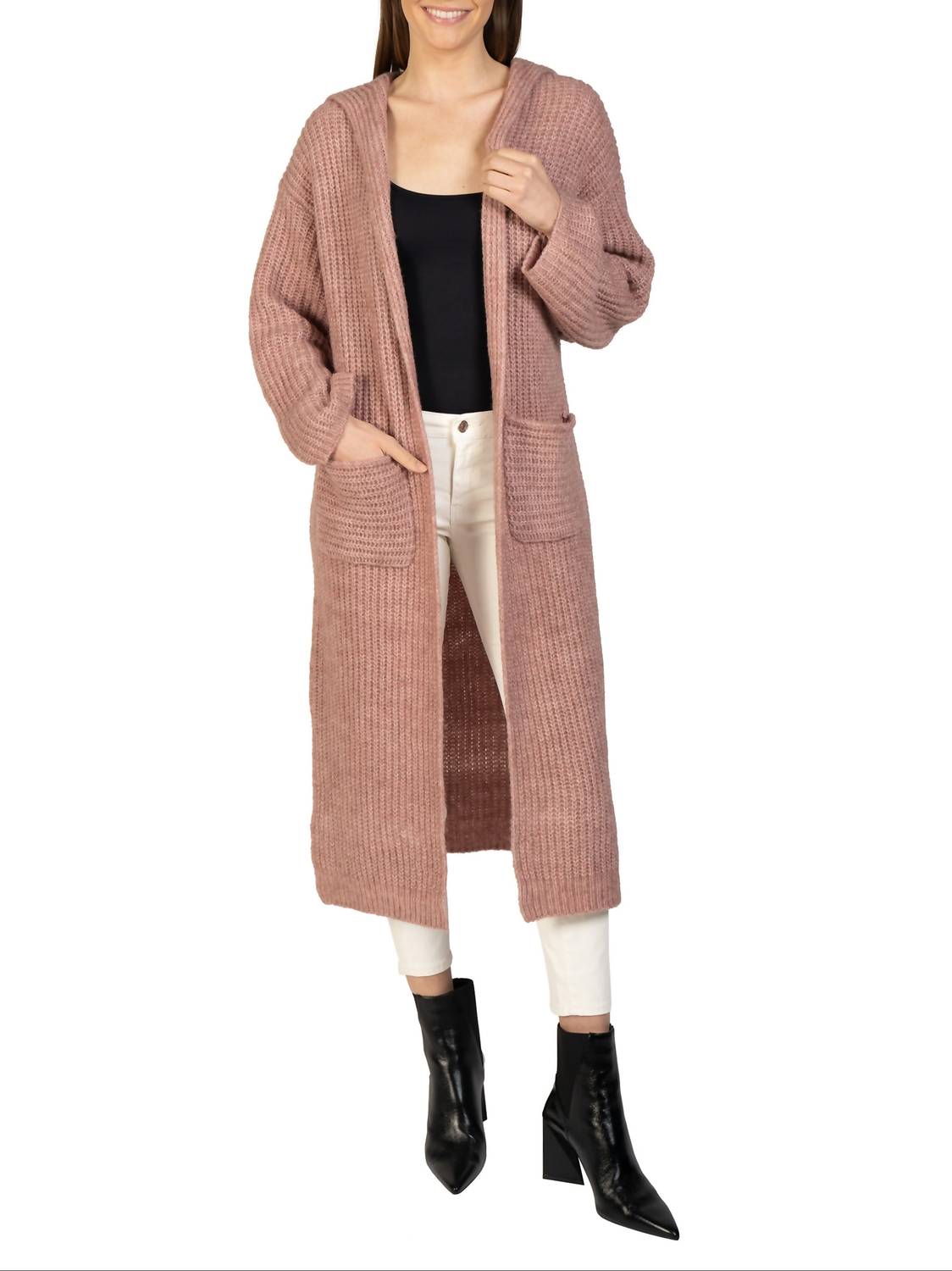 Love Token - Long Hooded Cardigan