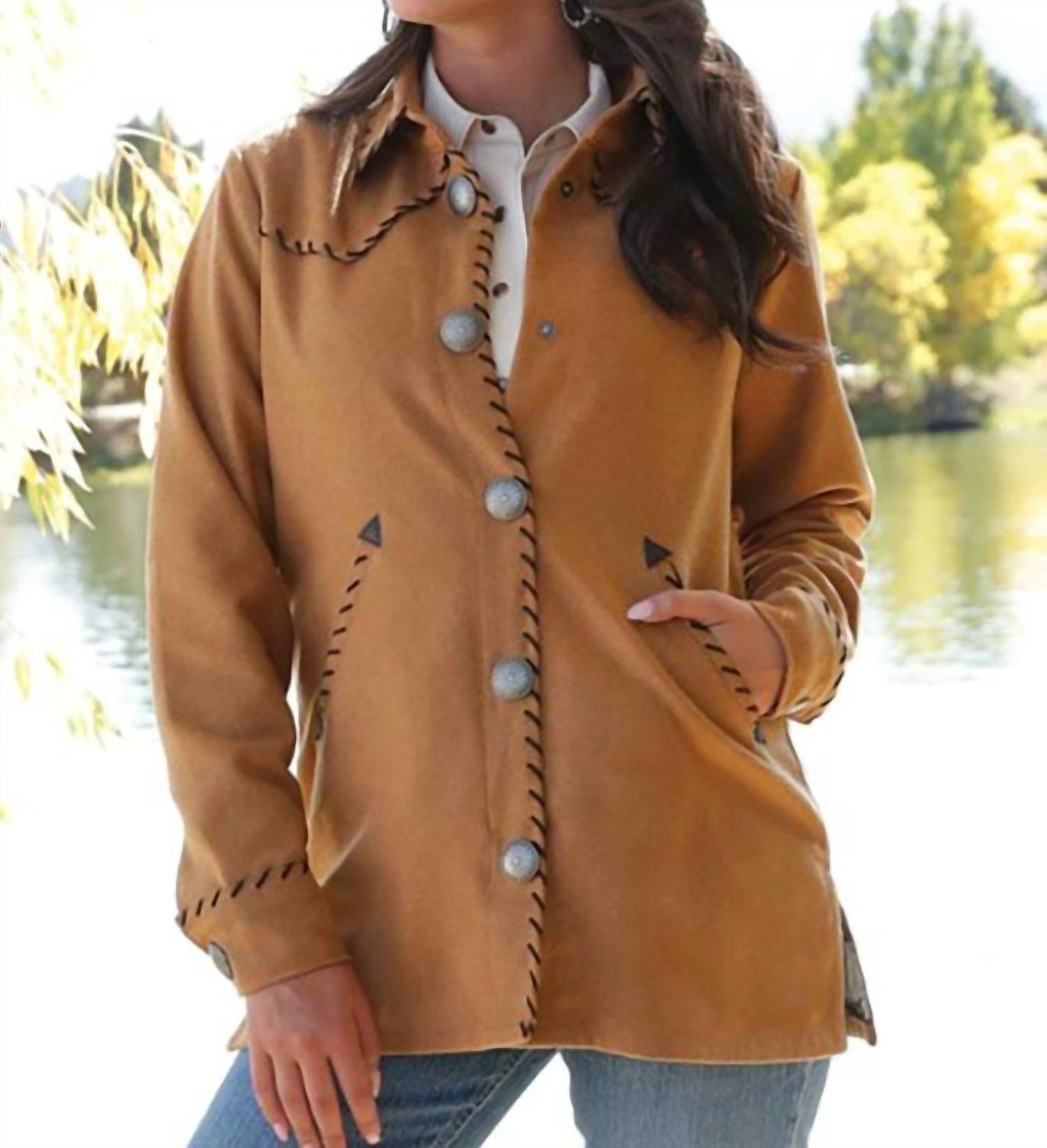 Cruel Girl - Women's Whipstitch Shirt Jacket