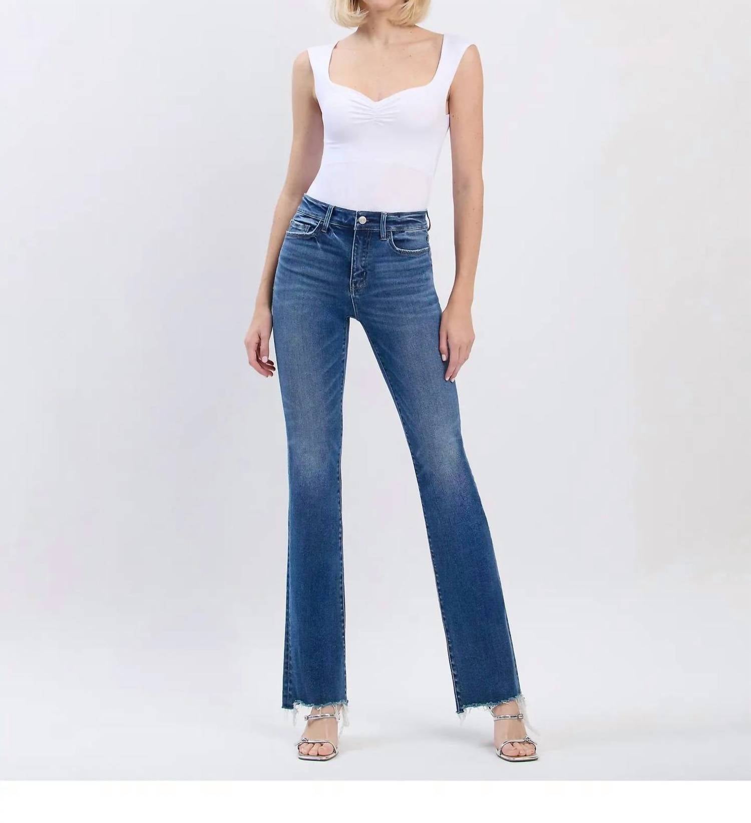 Lovervet - Raw Hem Bootcut Jeans