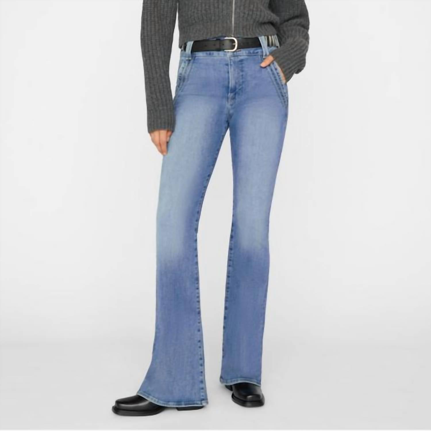 Frame - Double Detail Flare Denim Jeans
