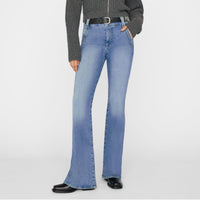 FRAME Double Detail Flare Denim in merced - women's jeans