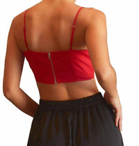 Mainstrip - Big Rosette Crop Top