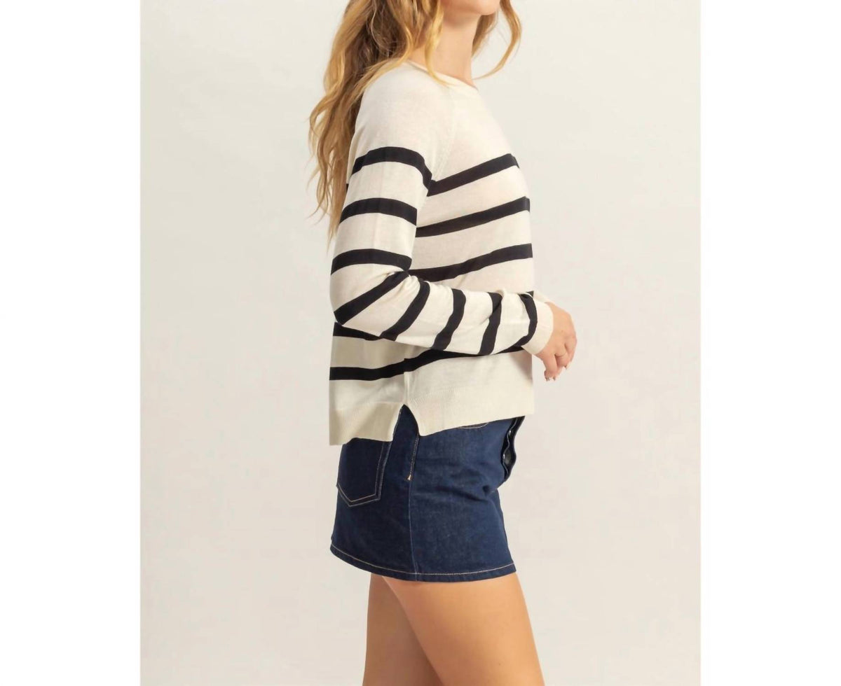 Hyfve - Casual Crew Raglan Knit Top