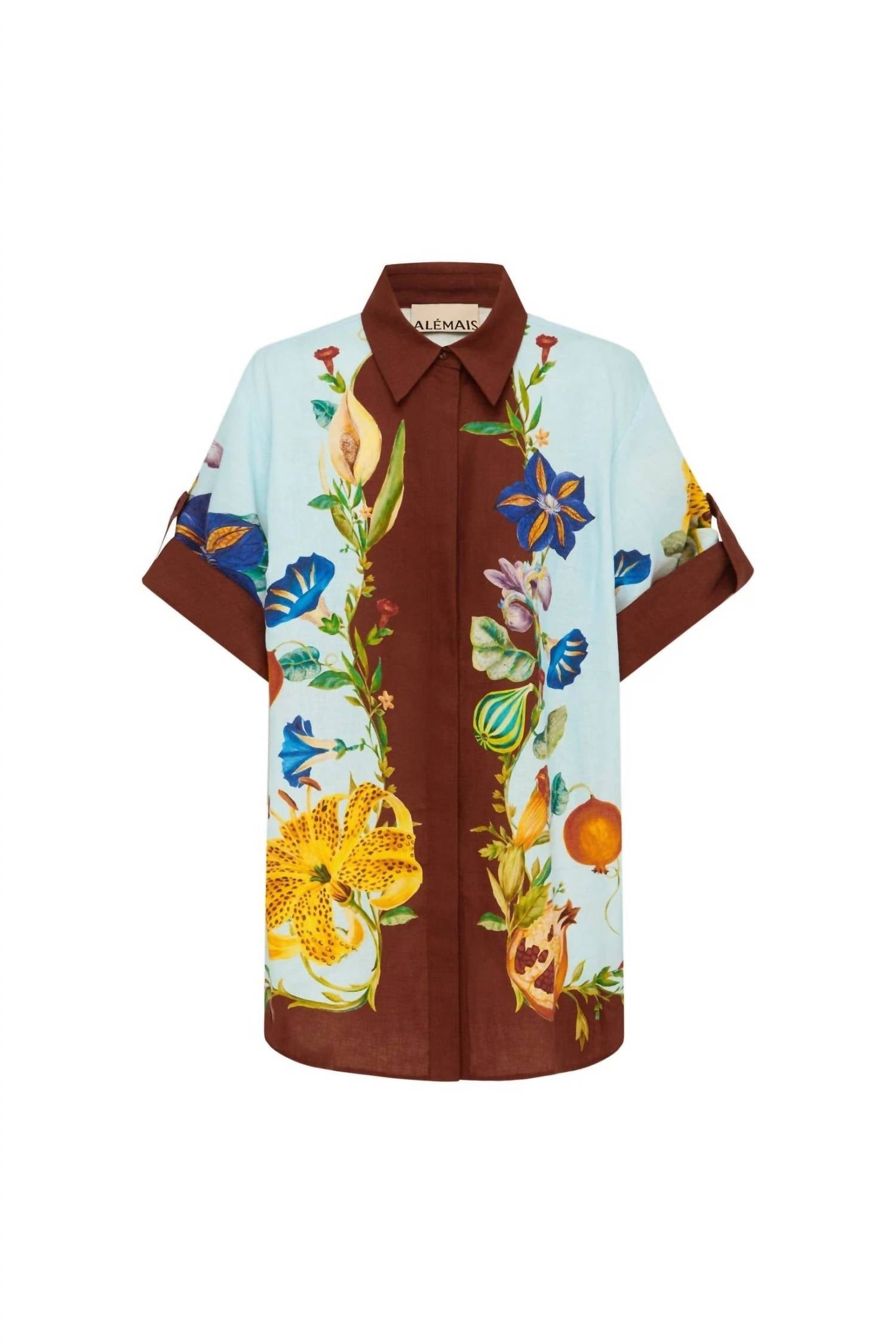Alemais - Dahlia Floral Linen Shirt