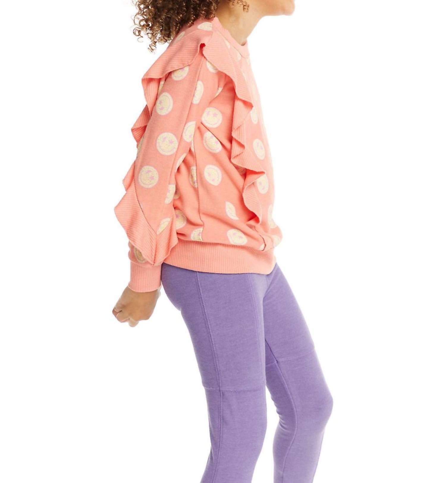 Chaser - Girls Long Sleeve Ruffle Top