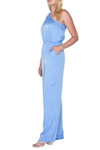 STEVE MADDEN ADELE JUMPSUIT in azure blue - women's pants - detail view
