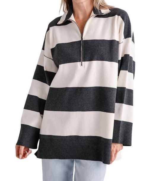 Free People - COASTAL STRIPE PULLOVER TOP