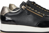 Johnston & Murphy - Women's Gracie Side Zip Lace Up Sneaker