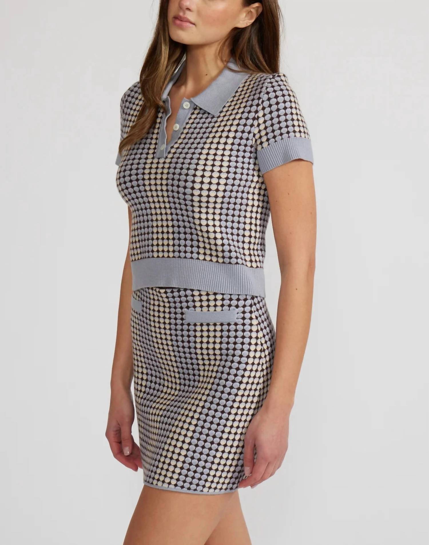 Lucy Paris - Vivian Collared Knit Top