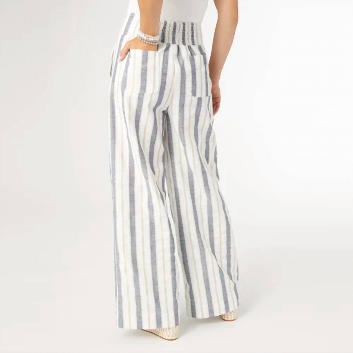 Coco + Carmen - Vinca Wide Leg Striped Pants