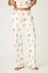 Pj Salvage - Women's Ruff On The Range Dog Print Open Leg Pant