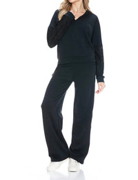 Ariella - Straight Leg Pant With Side Contrast