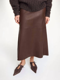 By Malene Birger - Simoas Leather Midi Skirt