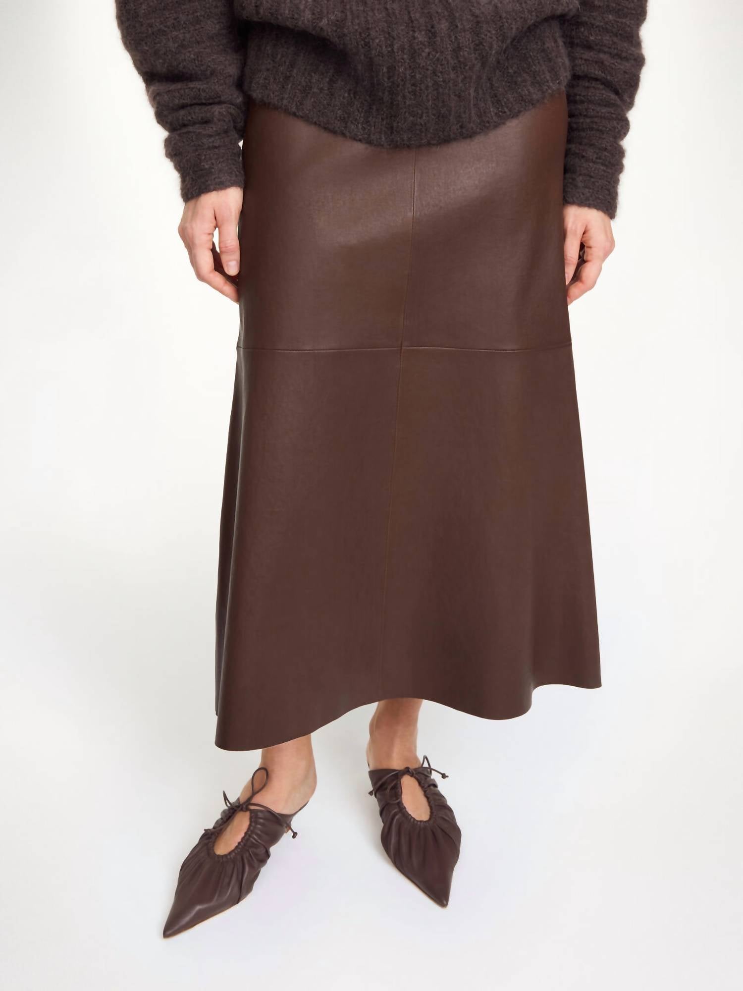 By Malene Birger - Simoas Leather Midi Skirt