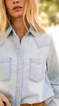 Marea - Denim Western Shirt