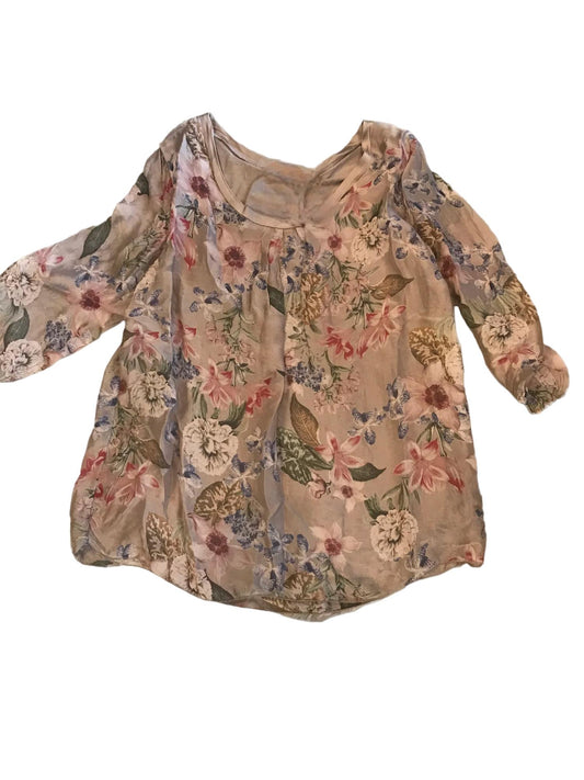 Tempo Paris - FLORAL SILK TOP