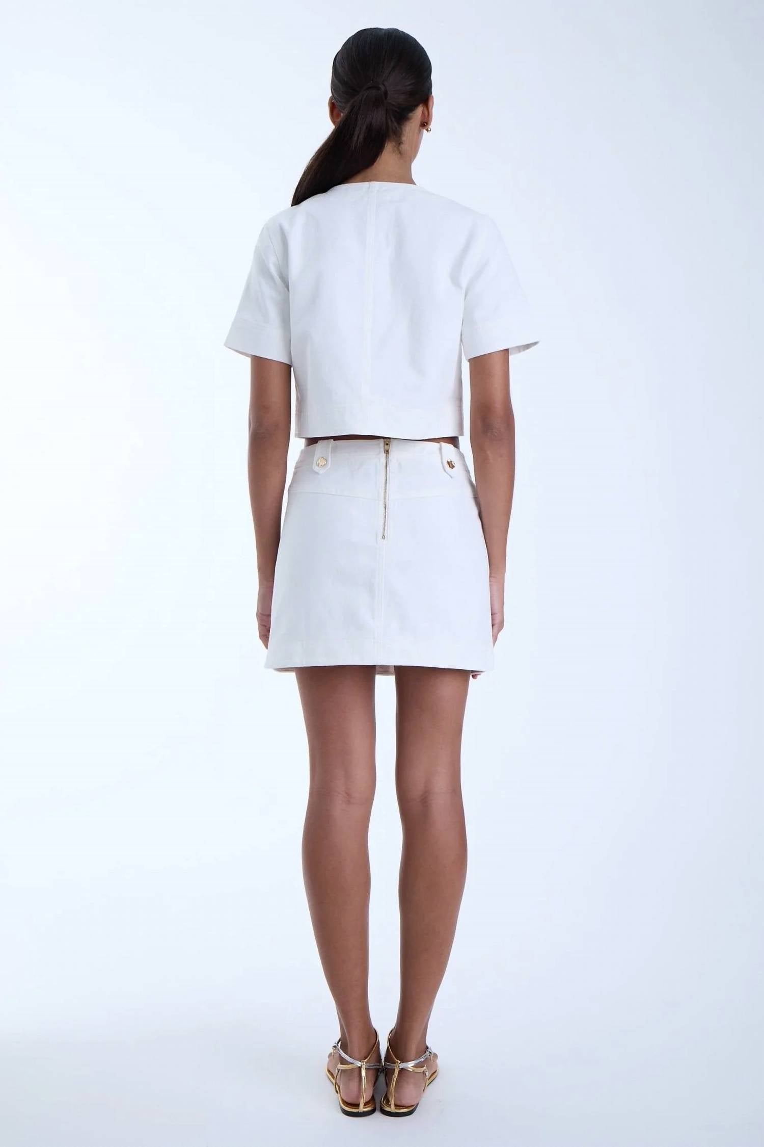 Karina Grimaldi - Flora Denim Skirt