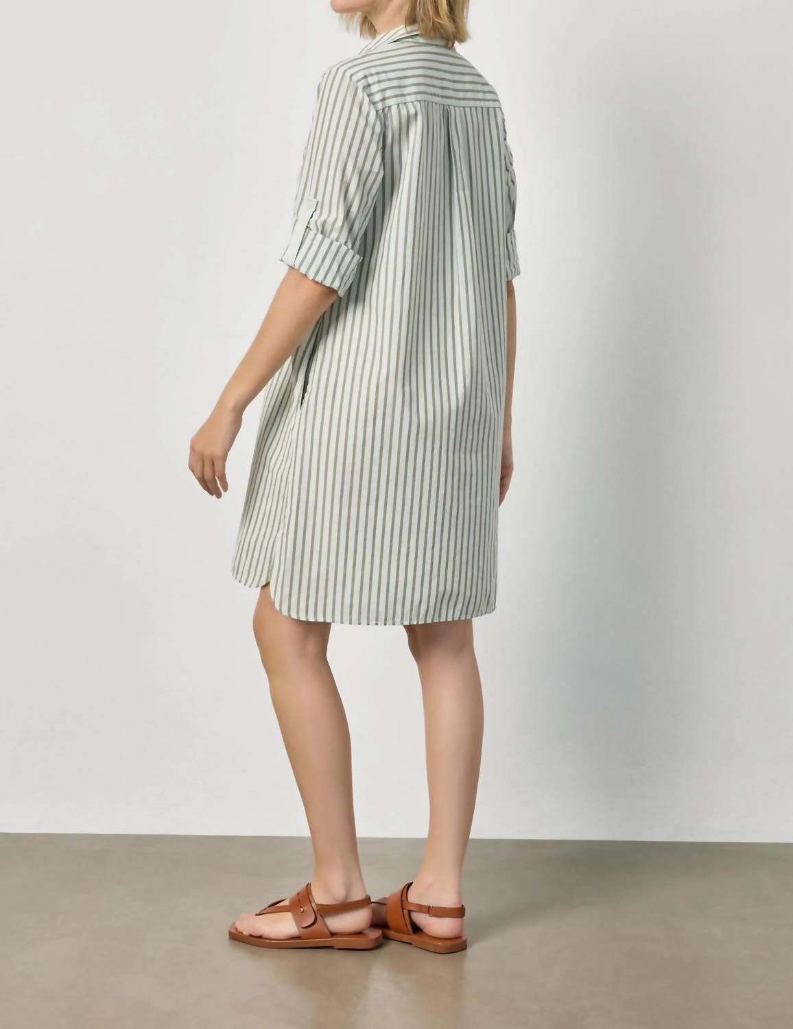 Lilla P - Striped Shirt Mini Dress