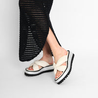 All Black - Geisha Women's Platform Sandals