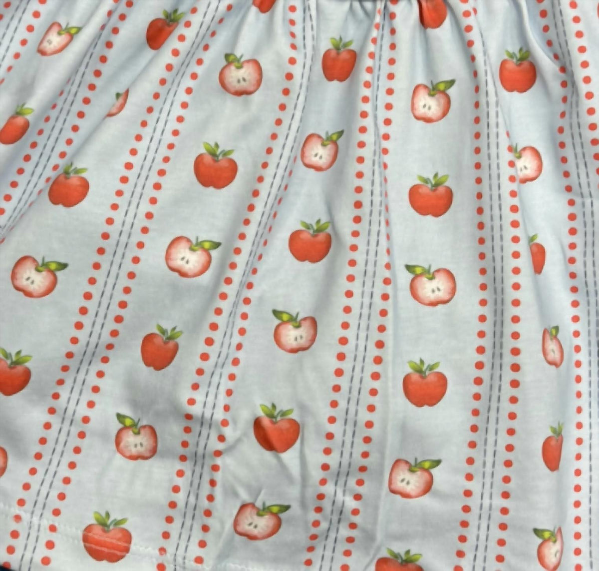 Baby Loren - Girl's Apple Bloomer Pima Set