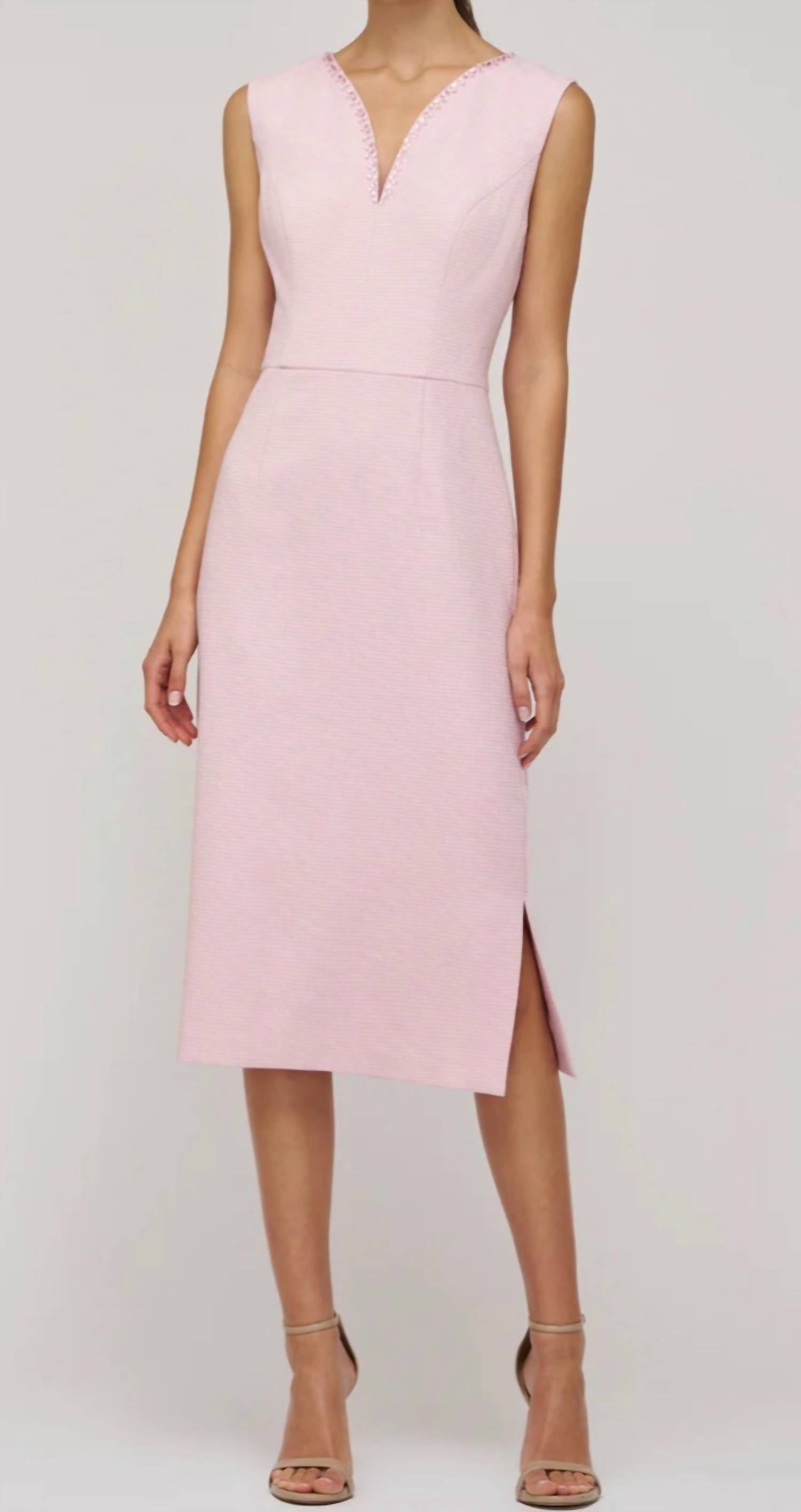 Kay Unger Elliana Midi Dress in light lilac - women's dress