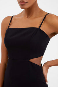 French Connection - Echo Crepe Cut Out Slip Dress