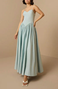 HEMANT & NANDITA NAIN DRESS in light blue - women's dress