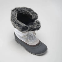Kamik - Women's Momentum3 Pull On Rounded Toe Waterproof Fur Trim Ankle Snow Boots