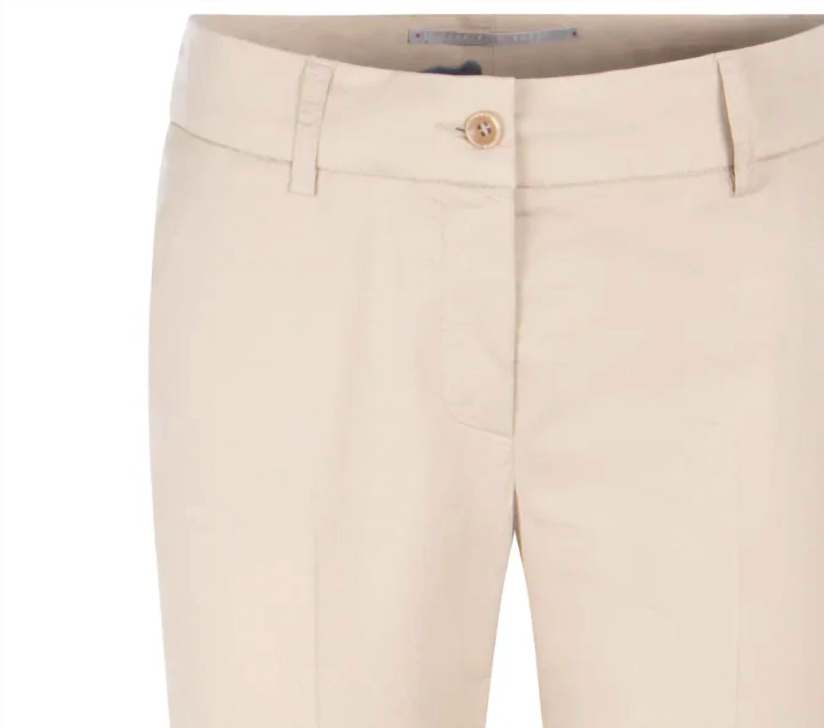RAFFAELLO ROSSI Women's Dora 6/8 Pants in sahara - women's pants - detail view
