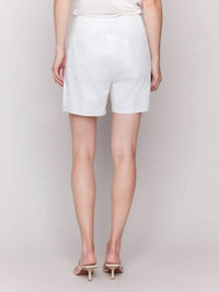 Charlie B - Foil Linen Stretch Short