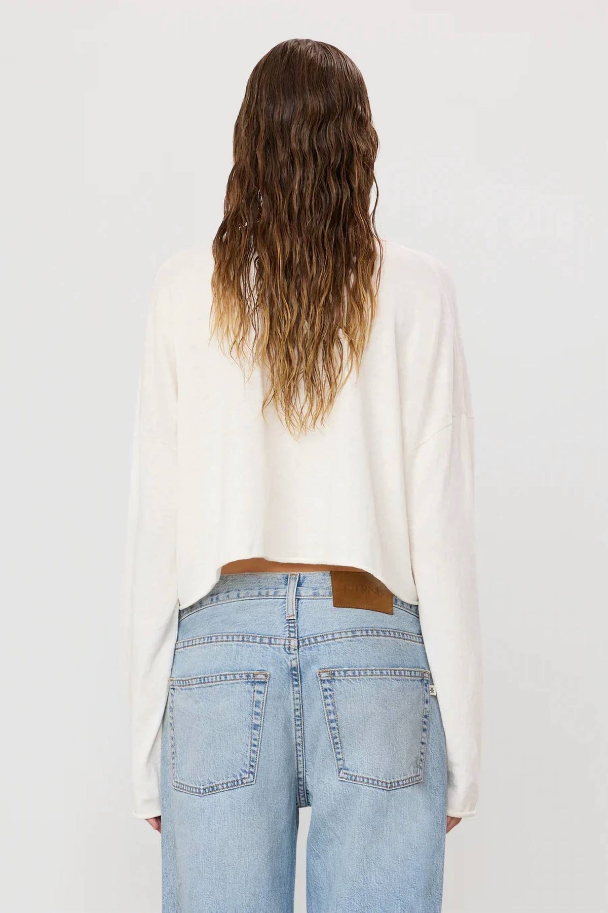 Eterne - Women's Cropped Boatneck Top