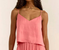 Z Supply Fiore V-neck Tank Top in starfish - women's tank top