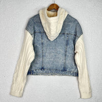 Elan - Women's Denim Jacket With Hood