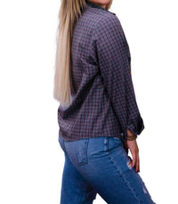 Layerz Clothing - Embroidered Plaid Shirt