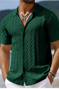 Marina Threads - Cable Button Up Polo Shirt