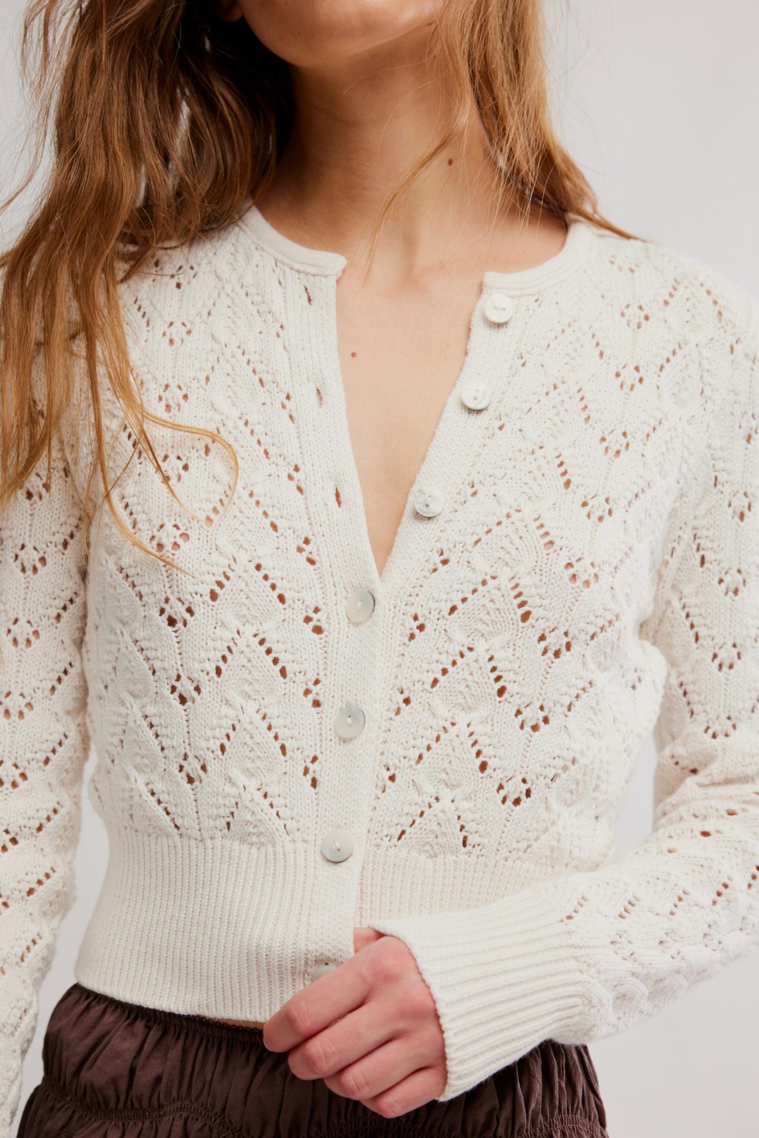 Free People - Pretty In Pointelle Cardigan