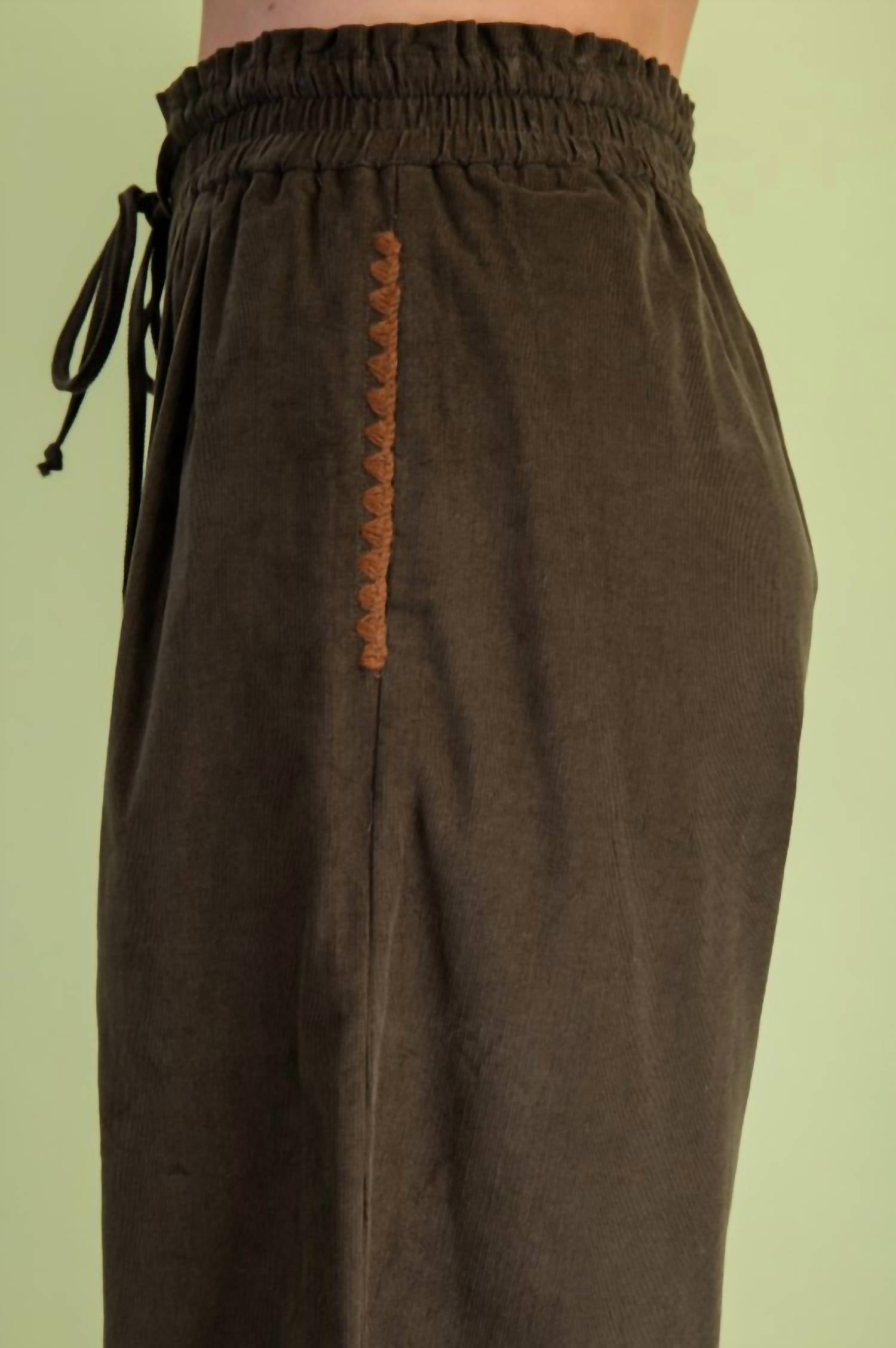 Gigio - Corduroy Relaxed Fit Pants