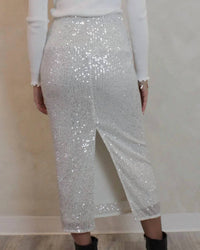 Blu Pepper - ICY SEQUIN MIDI SKIRT