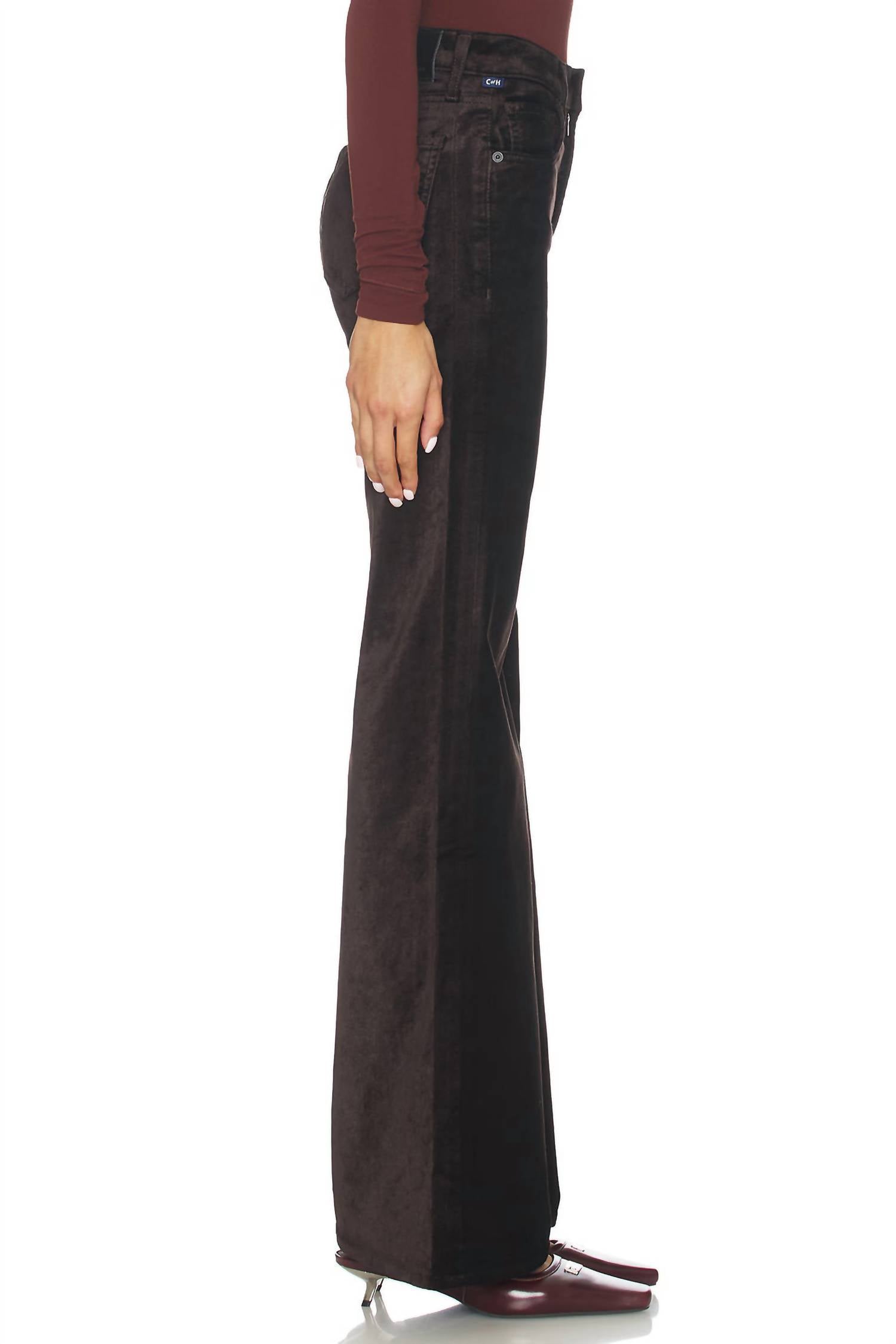 Citizens of Humanity Kimberly Flare Jeans in espresso - women's jeans - alternate view