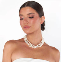 Alv Jewels - Women's Multi Pearl Necklace