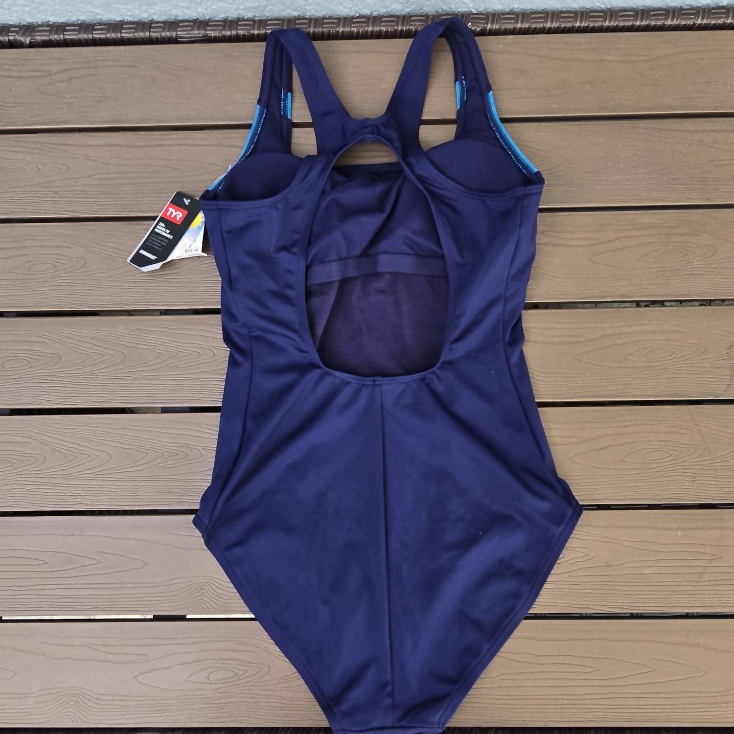 TYR Women's Durafast Elite Max Splice Controlfit Swimsuit in turq navy - women's swimwear - view 4