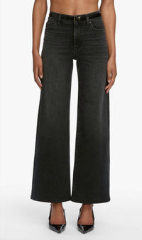 FRAME Le Slim Palazzo Jeans in starship - women's jeans - detail view