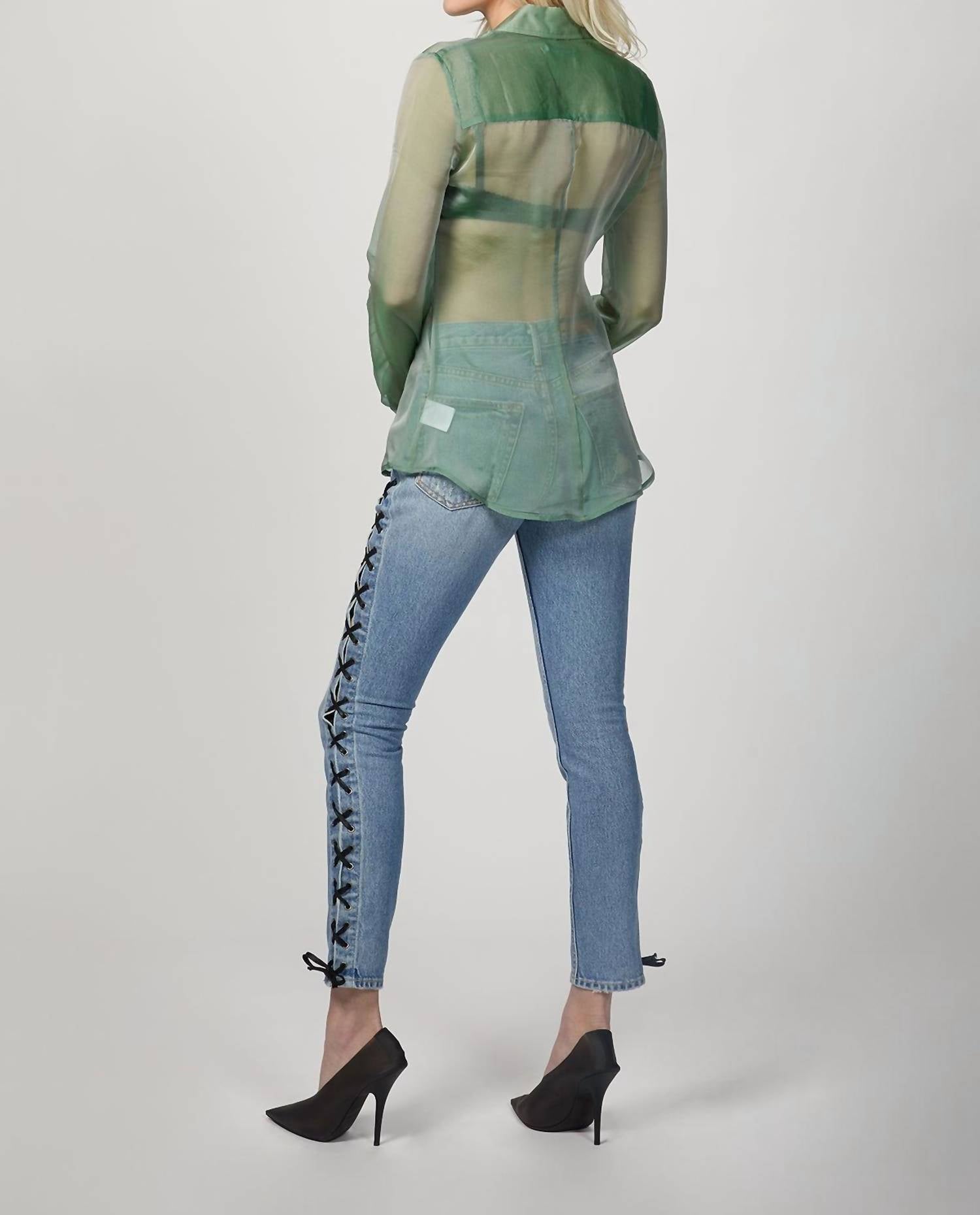 CHIFFON SLIM SHIRT