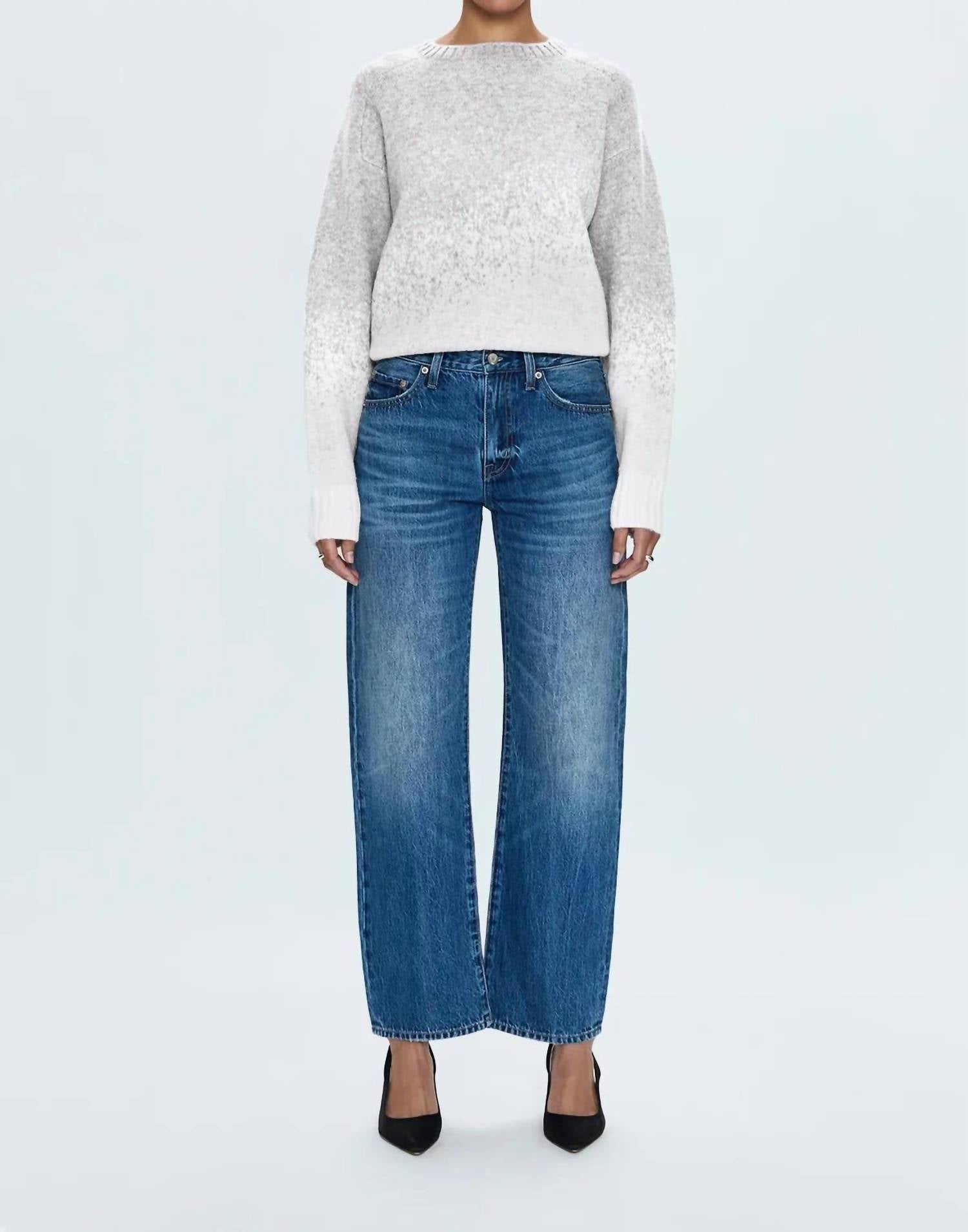 Pistola - Lexi Mid-rise Bowd Straight Leg Jean