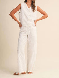 Kelsis - 3d Lace Pants Set