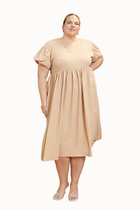 Fashion Szn Curve - Puff Sleeve Smock Dress - Plus