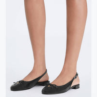 TORY BURCH Women's Cap Toe Slingback Ballet Flats in perfect black - women's flats - view 5